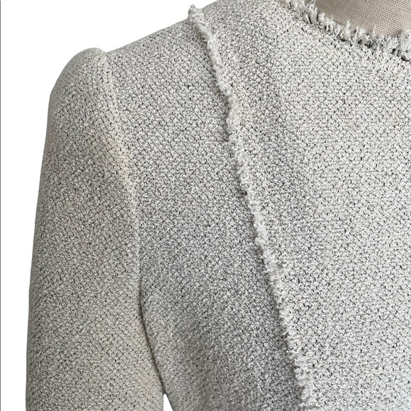 Rebecca Taylor Tweed Jacket in Limestone Size 0 - Picture 4 of 13